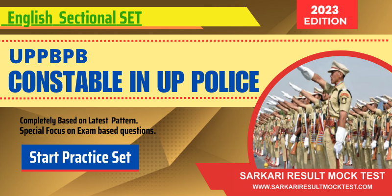 UP Police Constable English Sectional