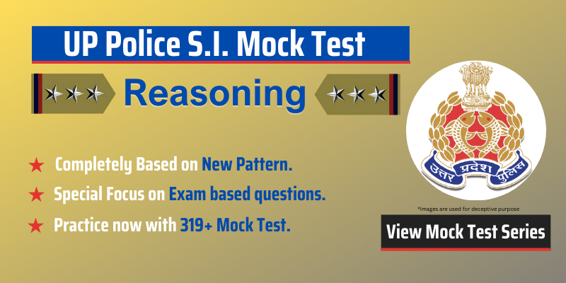 UP S.I Reasoning Mock Test Exams
